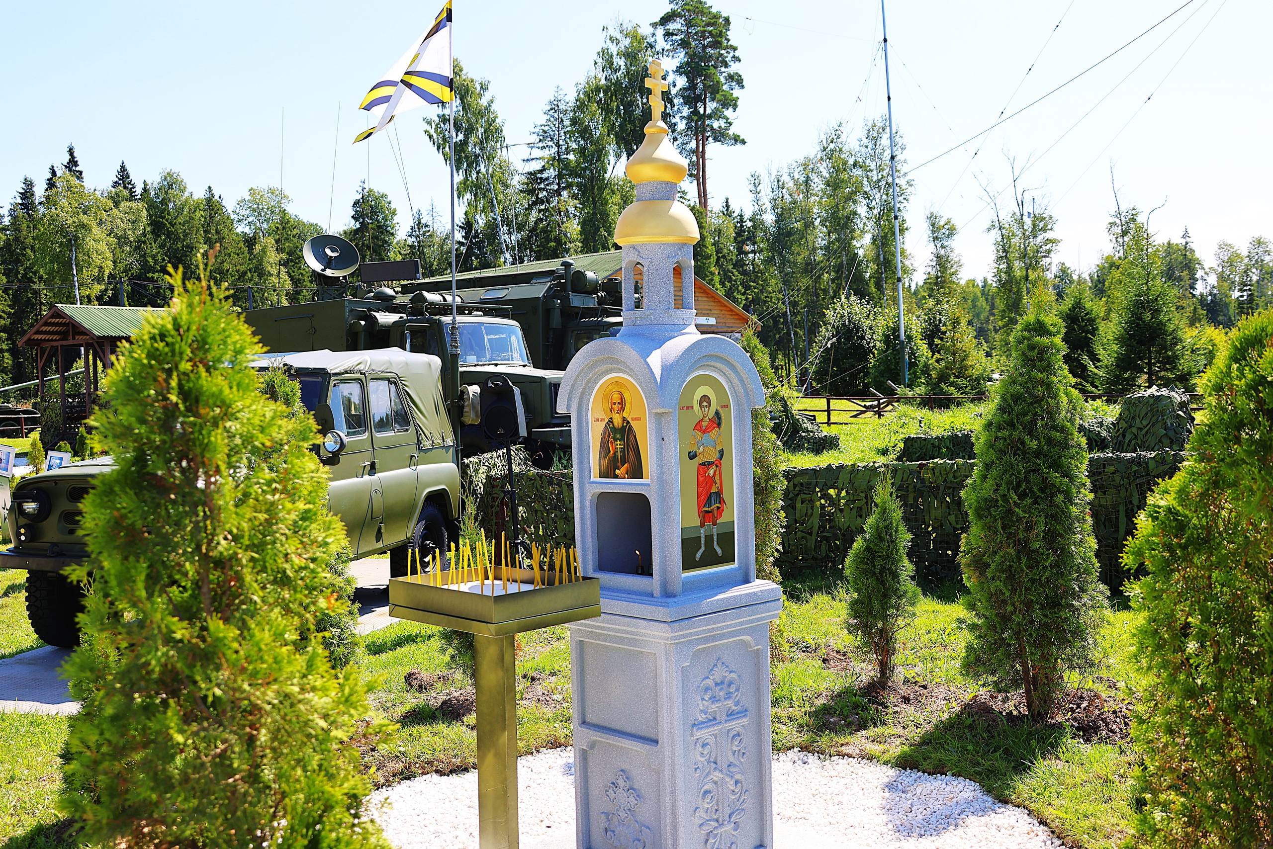 В Одинцовском округе открыли стелу в честь преподобного Сергия Радонежского